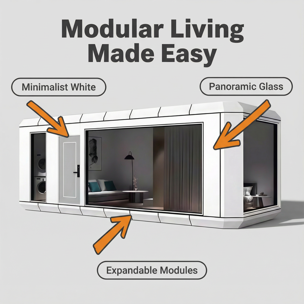 Modern and convenient space cabin accommodation and homestay