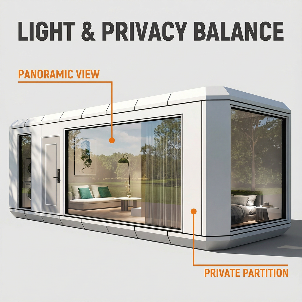 Modern and convenient space cabin accommodation and homestay