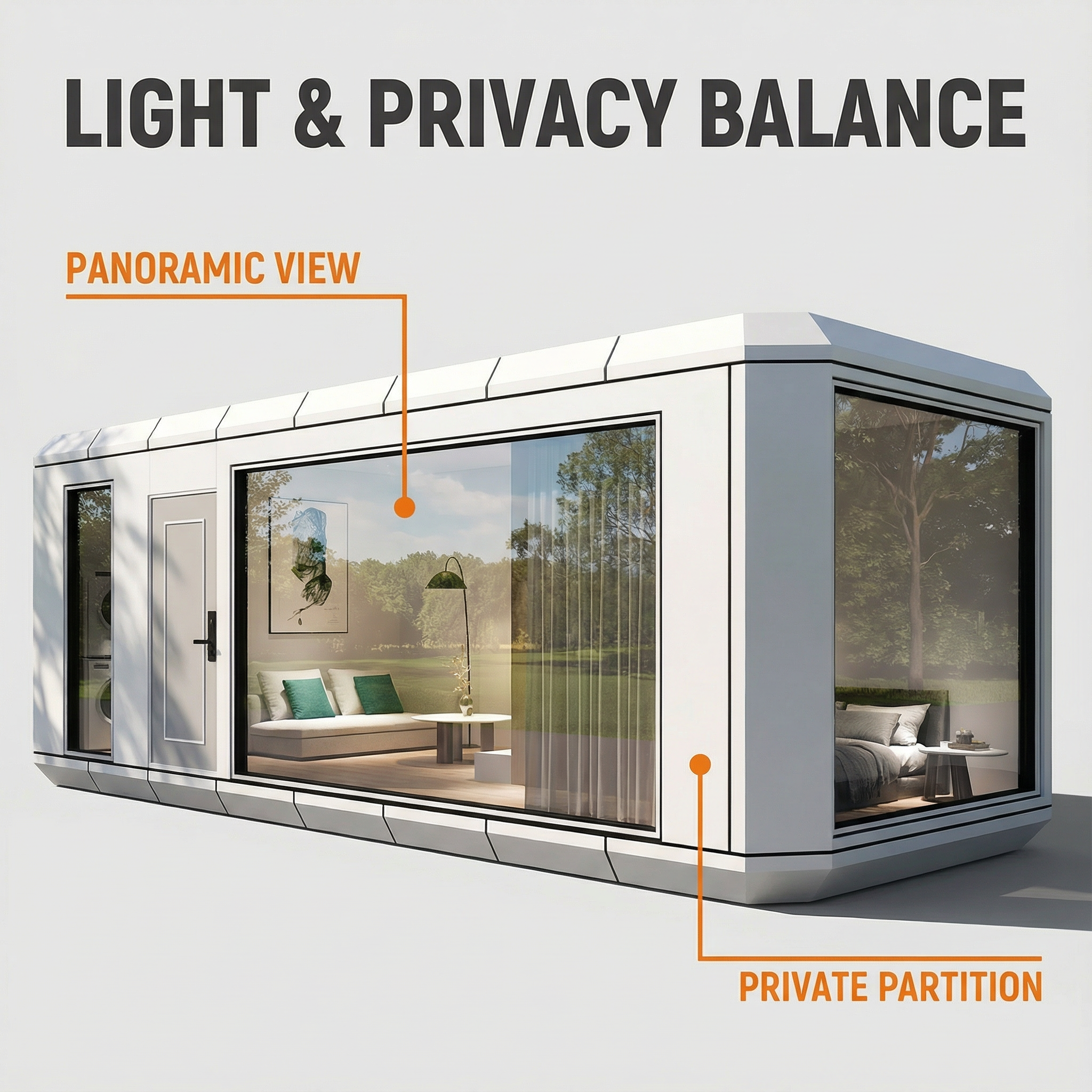 Modern and convenient space cabin accommodation and homestay