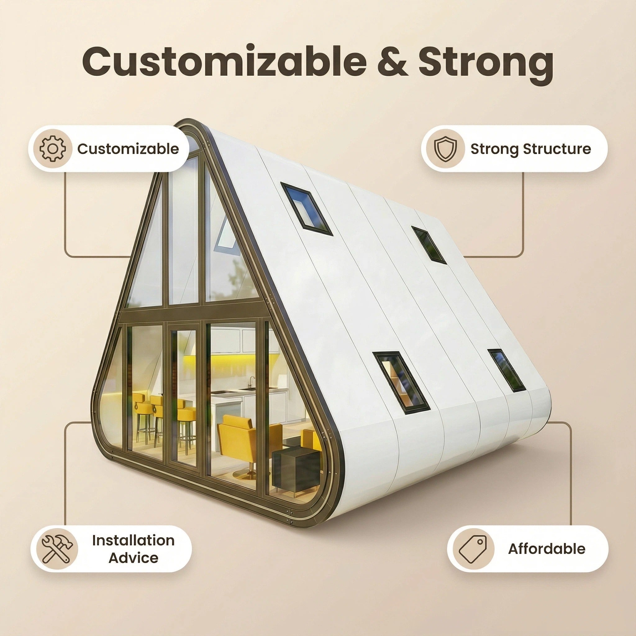 Modern and convenient space cabin accommodation and homestay